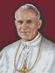 Kanwa z nadrukiem Portret Jana Pawła II