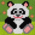 Zestaw do haftu gobelinowego obrazek - Panda