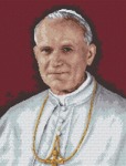 Schemat do haftu Portret Jana Pawła II
