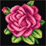 Schemat do haftu Amarantowa róża