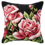 Zestaw do haftu krzyżykowego poduszka – Róże