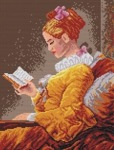 Kanwa z nadrukiem J. H. Fragonard - Pasjonująca lektura