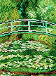 Kanwa z nadrukiem C. Monet - Jezioro wodnych lilii