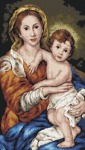 Kanwa z nadrukiem Bartolome Murillo - Madonna z dzieciątkiem