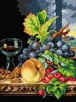 Schemat do haftu E. Ladell Martwa natura z owocami