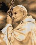 Schemat do haftu Papież Jan Paweł II