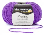 Włóczka Merino Extrafine 120 - fioletowy