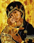Schemat do haftu Madonna z Dzieciątkiem