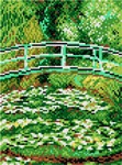 Schemat do haftu C. Monet Jezioro wodnych lilii
