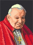 Schemat do haftu Jan Paweł II