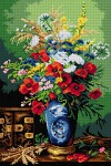 Schemat do haftu A. J. Kreyder - Martwa natura z polnymi kwiatami