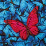 Zestaw do diamond painting kartka - Motyl