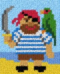 Zestaw do haftu gobelinowego obrazek - Pirat