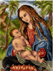 Schemat do haftu Lucas Cranach Starszy - Madonna pod jodłami