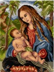 Schemat do haftu Lucas Cranach Starszy - Madonna pod jodłami