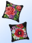 Pakiet 2 zestawów do wyszywania poduszek:  Kwiaty Polne, Róże