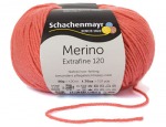 Włóczka Merino Extrafine 120 - koralowy