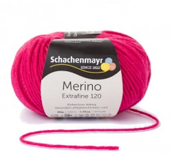 Włóczka Merino Extrafine 120 - fuksja