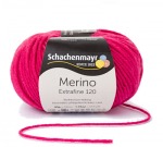 Włóczka Merino Extrafine 120 - fuksja