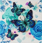 Zestaw do diamond painting obraz - Motyle