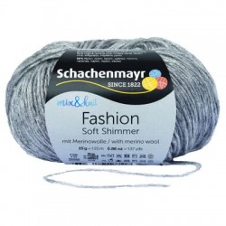 Włóczka Soft Shimmer - srebrny