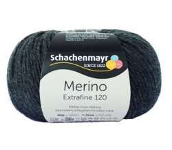 Włóczka Merino Extrafine 120 - antracyt