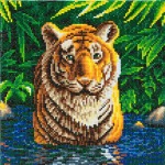 Zestaw do diamond painting obraz - Tygrys