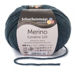 Włóczka Merino Extrafine 120 - khaki