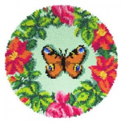 Zestaw latch - hook dywanik - Motyl