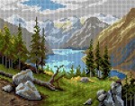 Schemat do haftu Georg Janny Hallstatt