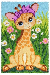 Zestaw latch - hook dywanik - Żyrafa