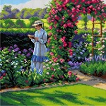 Kanwa z nadrukiem Edmund Blair Leighton - Słodkie odosobnienie