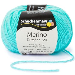 Włóczka Merino Extrafine 120 - jasny turkusowy