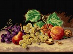 Kanwa z nadrukiem Emilie Preyer - Martwa natura z owocami