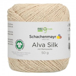 Włóczka Alva Silk - jasny beż