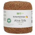 Włóczka Alva Silk - rudo żółty melanż