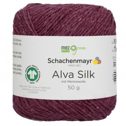 Włóczka Alva Silk - wrzosowy