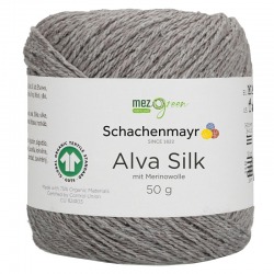 Włóczka Alva Silk - szary