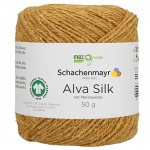 Włóczka Alva Silk - musztardowy