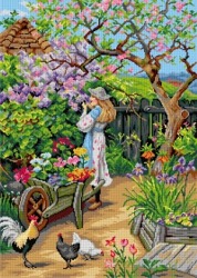 Kanwa z nadrukiem Wiliam Stephen Coleman - Wiosenne kwiaty