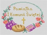 Kanwa z nadrukiem Pamiątka Pierwszej Komunii Świętej