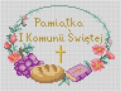 Schemat do haftu Pamiątka Pierwszej Komunii
