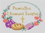 Schemat do haftu Pamiątka Pierwszej Komunii