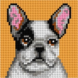 Zestaw do haftu gobelinowego obrazek – Buldog