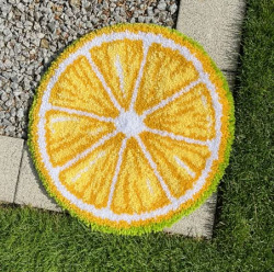 Zestaw latch - hook dywanik - Cytryna