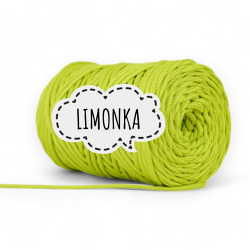 Sznurek Poliestrowy Płaski 5mm - Zielony Limonka