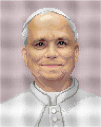 Kanwa z nadrukiem Ojciec Święty