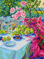 Schemat do haftu Nikolai Bogdanov Belsky - Niedzielny poranek