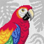 Zestaw do nauki haftu dla dorosłych - Papuga ara