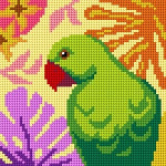 Zestaw do nauki haftu dla dorosłych - Papuga